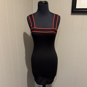 B16 Forever 21 Women’s Small Black Dress with Red Accents